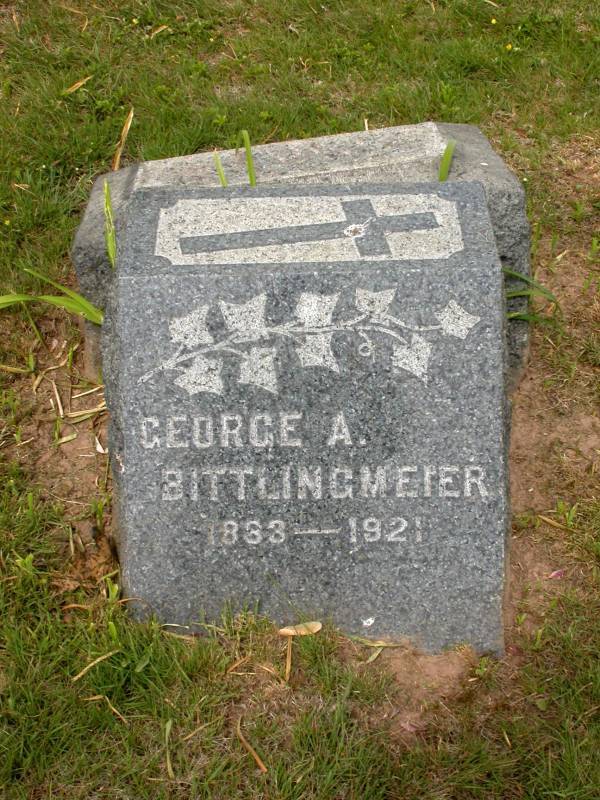 The Holy Sepulchre Cemetery Headstone of George A. Bittlingmeier