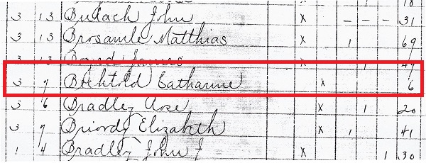 Catherine Bechtold Death Record