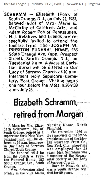 Elizabeth Poh Schramm Obituary