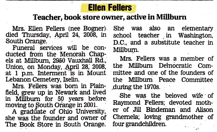 Ellen (Bogner) Fellers Obituary