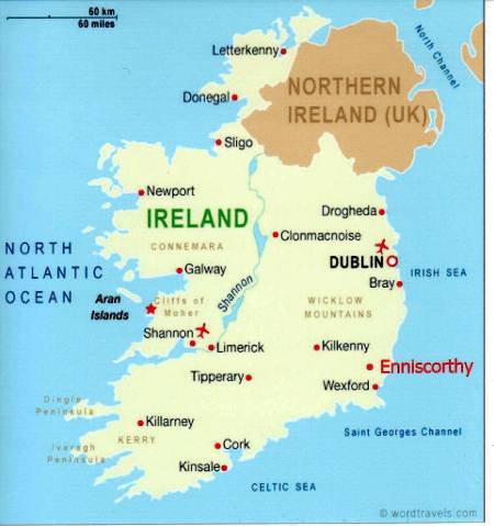 Map of Ireland