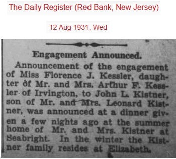 Florence Kessler and John Kistner Engagement