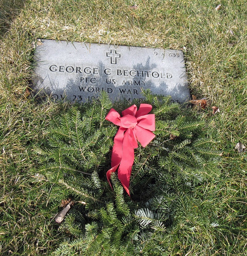 The Indiantown Gap National Cemetery Grave of<br>George C. Bechtold