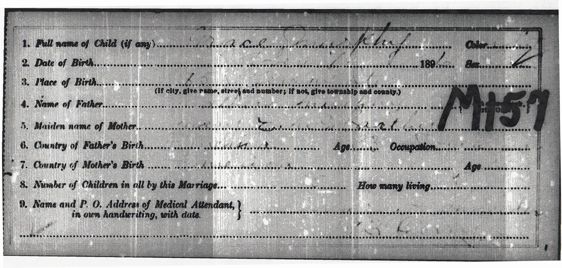 Grace A. Murphy Birth Certificate