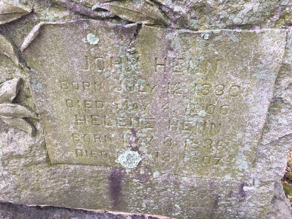 The Oakland Cemetery Graves of the Henn Family