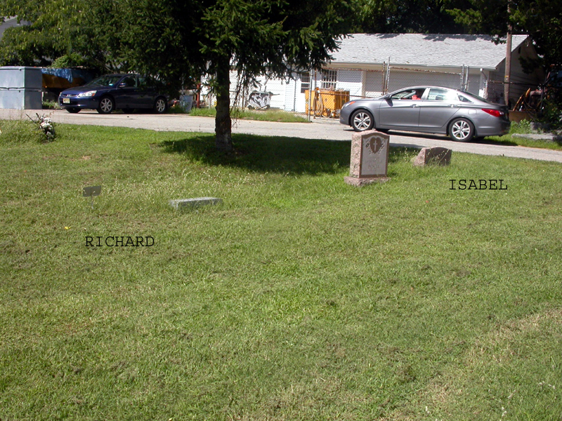 Isabel and Richard Klaiber's unmarked graves
