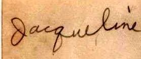 Jacqueline's signature 1937-1938