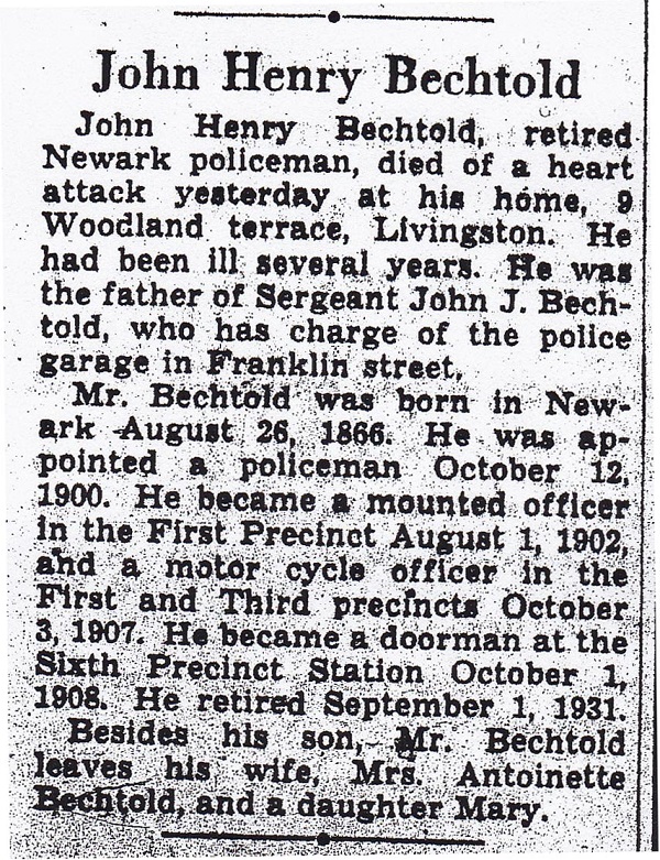 John Henry Bechtold Obituary