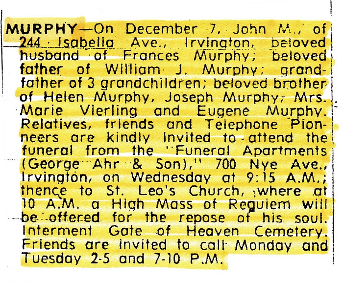 John M. Murphy Obituary