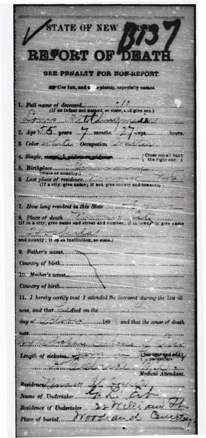 Louis Bittlingmeier Death Certificate