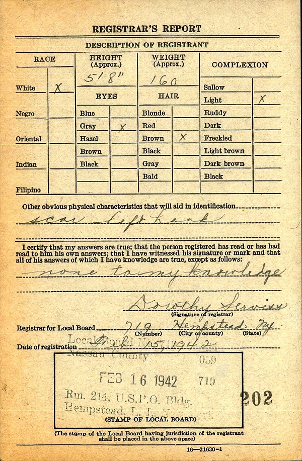 Robert A. Blackford's Military Record