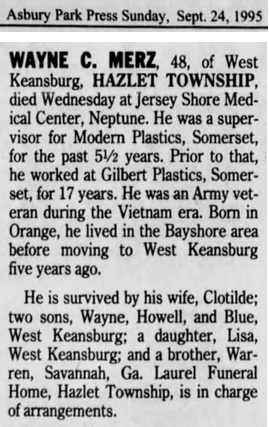 Wayne M. Merz Obituary