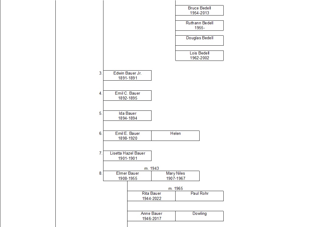 Bauer Ancestral Chart 7