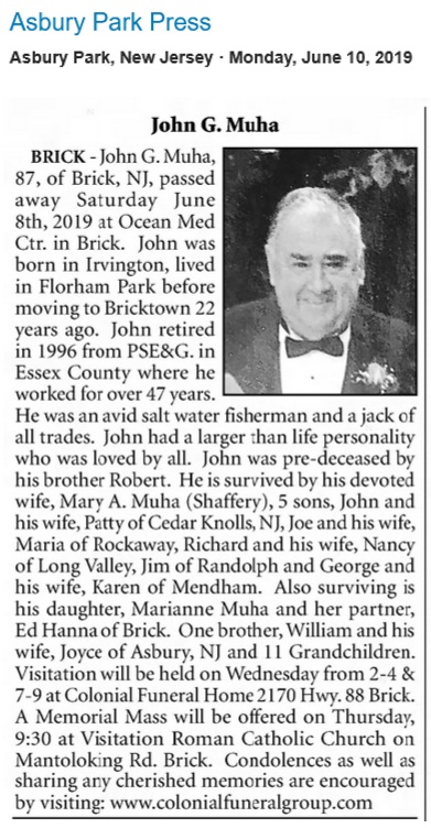 John G. Muha Obituary