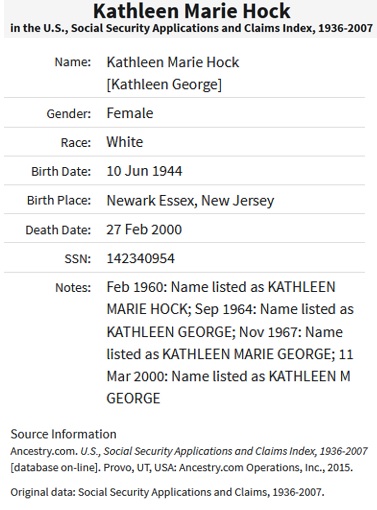 Kathleen Hock George SSACI