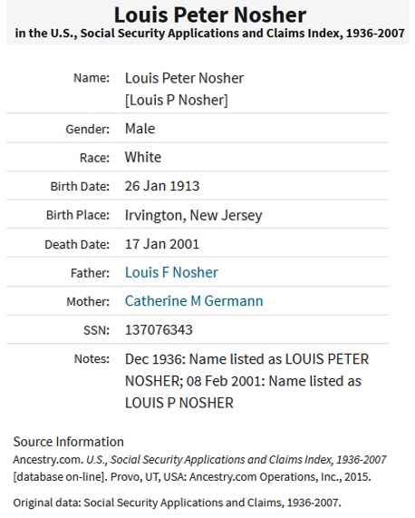 Louis Peter Nosher SSACI