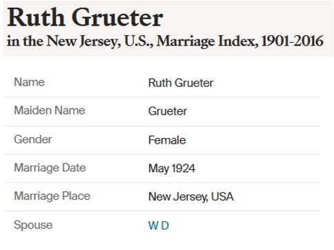 Ruth Ann Greuter and William Patrick Devine Marriage