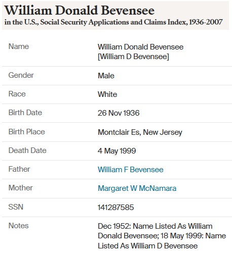 William D. Bevensee SSACI