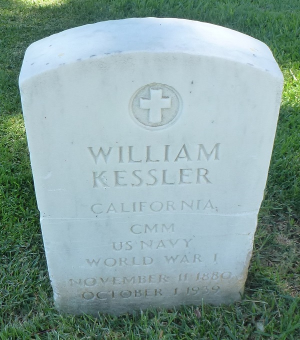 The Fort Rosecrans National Cemetery Grave Markers of William and Valoria (Dyszkiewicz) Kessler