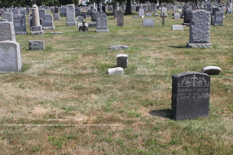 Holy Sepulchre Cemetery Grave Marker of<br>William Kessler Jr.